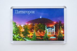 Магнит акриловый прямоугольный, размер 52 на 77 мм